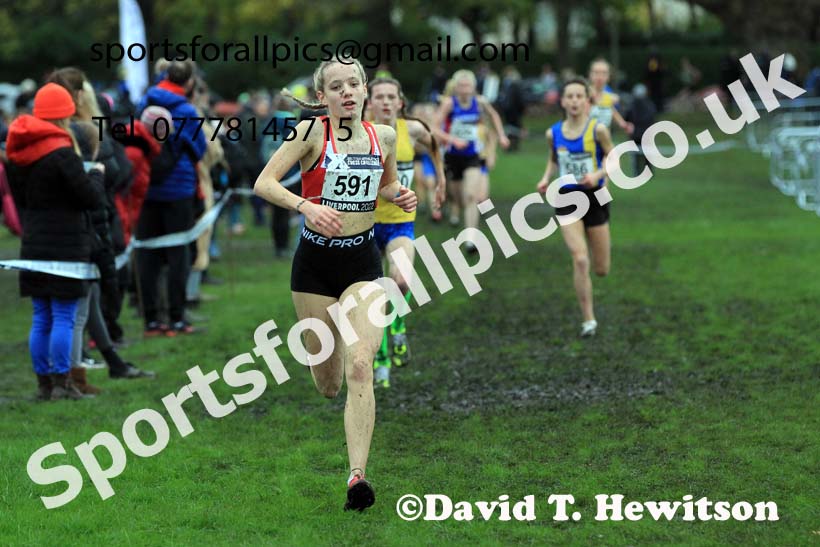 Girls Under-15s, 2022 British Athletics Cross Challenge, Sefton Park, Liverpool.  Photo: David T. Hewitson/Sports for All Pics